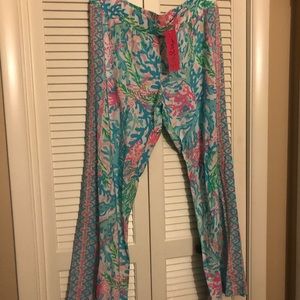 NWT Lilly Pulitzer Bal Harbor mid rise palazzo xl